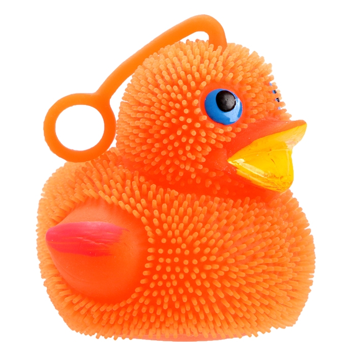 Мяч детский резиновый ёжка световой &laquo;Утята&raquo;, цвета МИКС , в шоубоксе