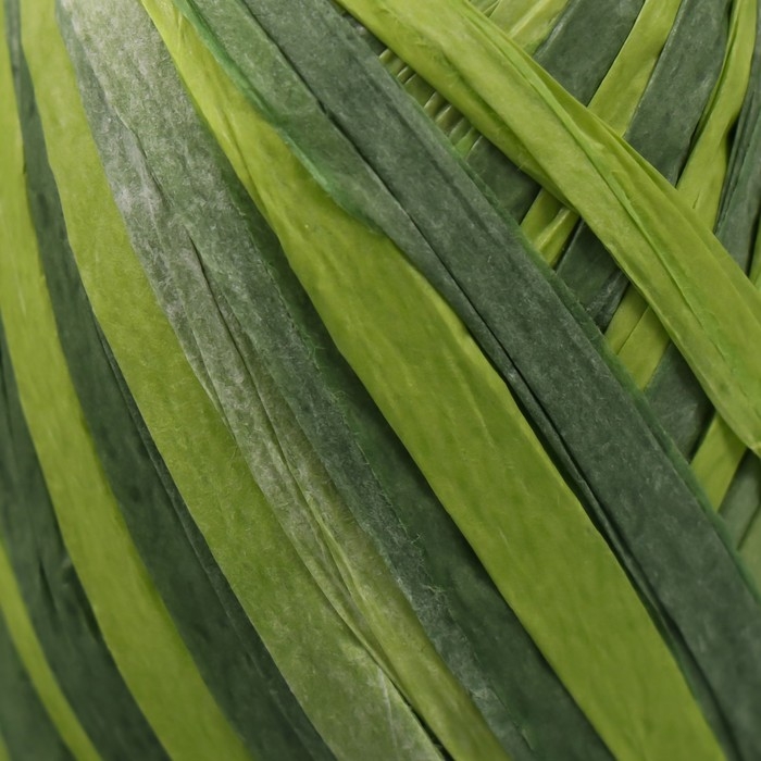 Тесьма декоративная бумага Тесьма декоративная бумага "Рафия меланж" намотка 20 м МИКС