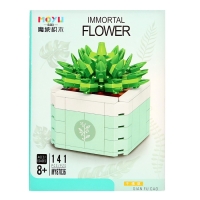 Конструктор Цветы &laquo;Кактус в кашпо&raquo;, 141 деталь