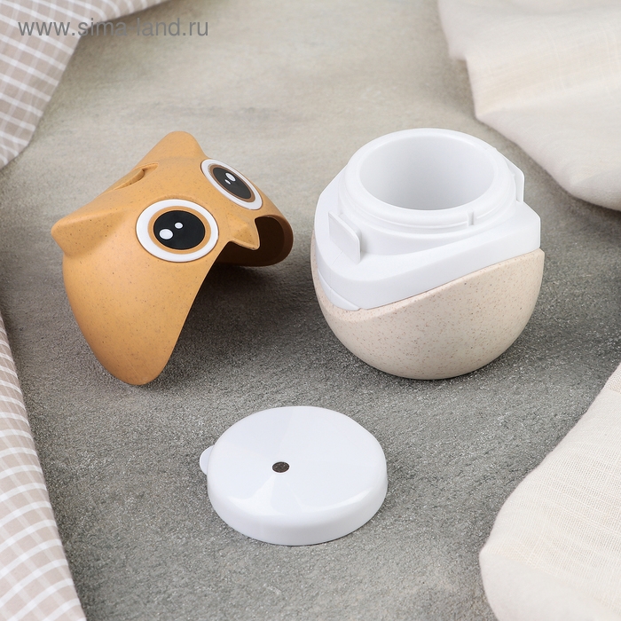 Подставка для зубочисток &laquo;Совушка&raquo;, 8&times;8 см, цвет бежево-песочный