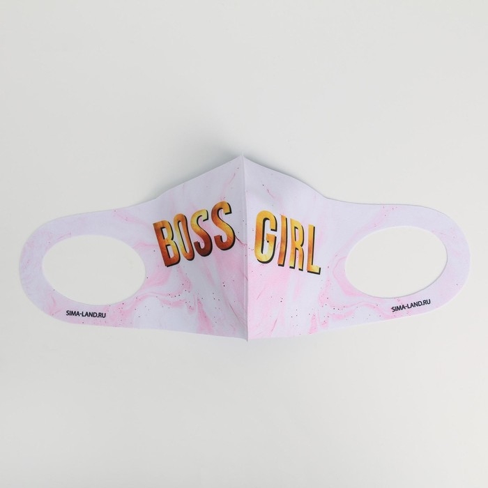 Маска из неопрена многоразовая, "Boss Girl"