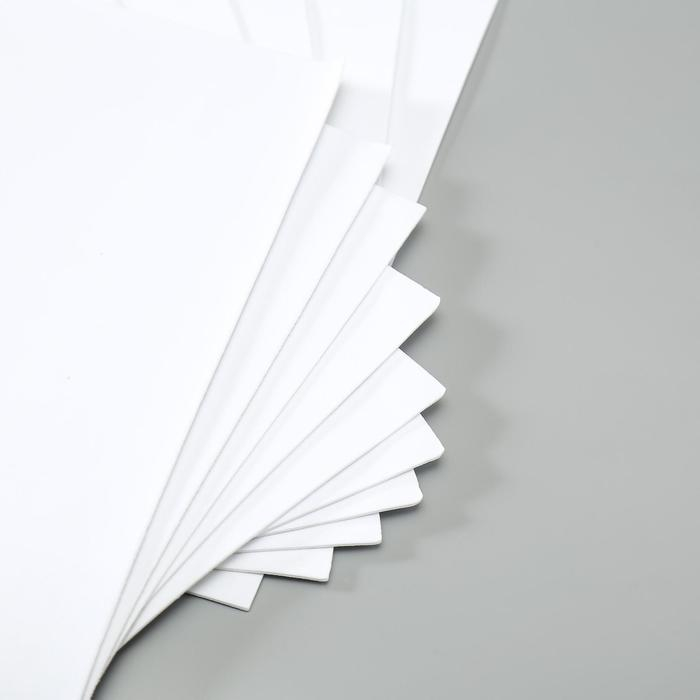 Набор фоамирана 50х50 см (10 листов) 2 мм цв.белый Набор фоамирана 50х50 см (10 листов) 2 мм цв.белый