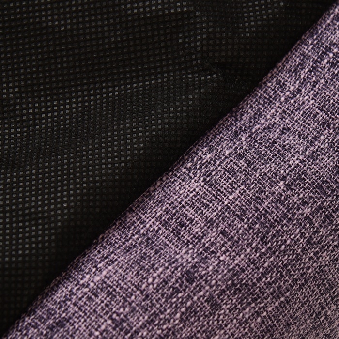 Лежанка для животных, 60 х 50 х 15 см, рогожка, искусственный мех, сиреневая