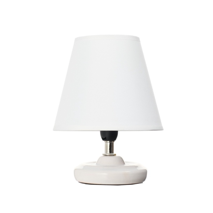 Лампа настольная "Мини" 1х40Вт Е14 белый 15х15х20см МОДЕЛЬ: 3133993