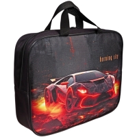 Папка с ручками текстильная А4, 350&times;270&times;80 мм, Stavia &laquo;Машина лава&raquo;