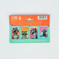 Закладки магнитные для книг, 4 шт &laquo;Читаем вместе с енотом&raquo;