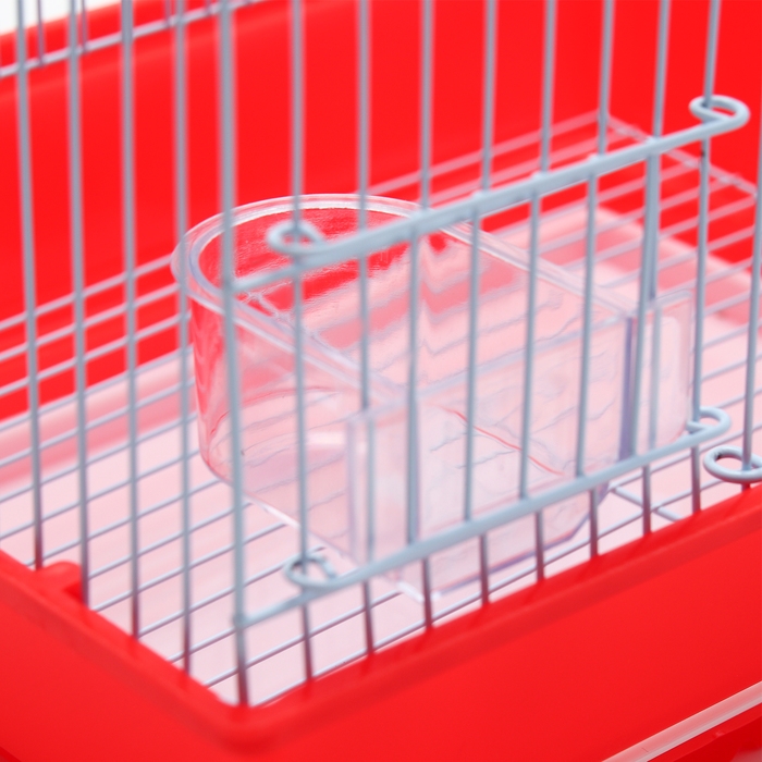 Клетка для птиц укомплектованная Bd-1/1d, 30 х 23 х 39 см, красная (фасовка 12 шт) Клетка для птиц укомплектованная Bd-1/1d, 30 х 23 х 39 см, красная (фасовка 12 шт)