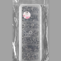 Кнопки рубашечные, открытые, d=9.5 мм, 140 шт., в пластиковом органайзере