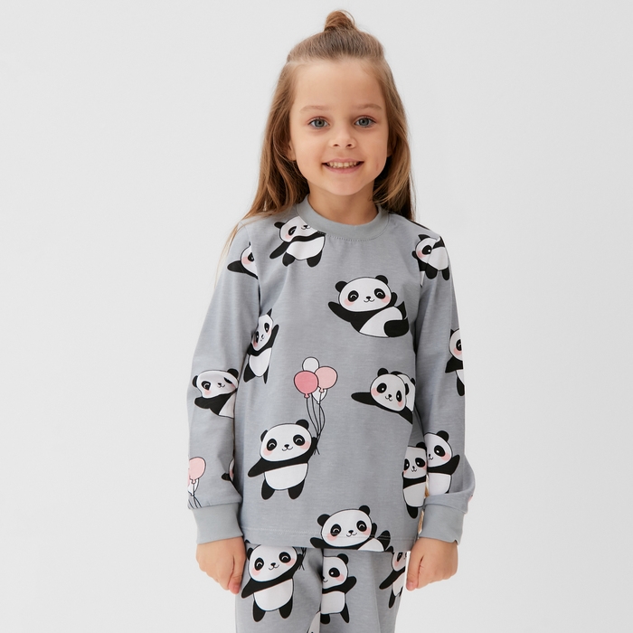Пижама (джемпер, брюки) KAFTAN Пижама (джемпер, брюки) KAFTAN "Панды" рост 110-116 (32)