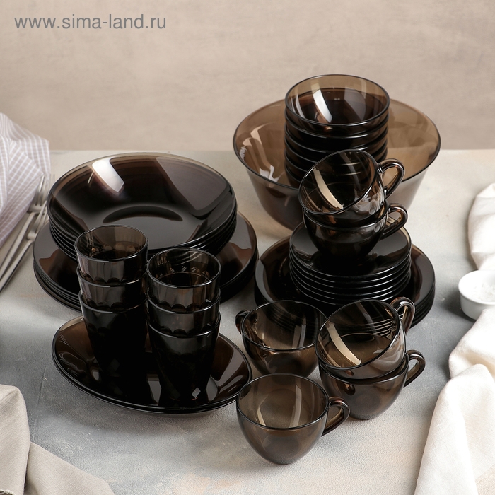 Сервиз столовый стеклянный Luminarc &laquo;Амбьянте&raquo;, 45 предметов