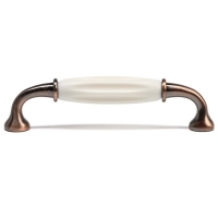 Ручка-скоба CAPPIO RSC012, пластик, м/о 128 мм, цвет медь, 4 шт.