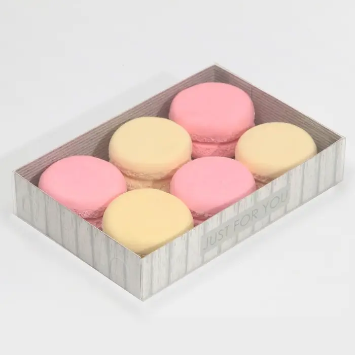Кондитерская упаковка, коробка для макарун с PVC крышкой, &laquo;Дерево&raquo;, 18 х 12 х 3.5 см