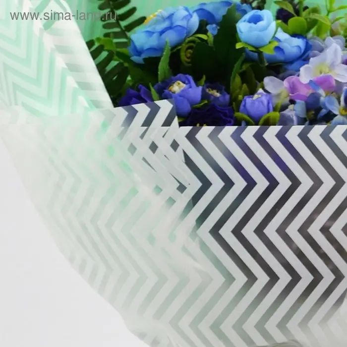 Плёнка матовая с рисунком &laquo;Волна&raquo;, персиковая, 57&times;57 см