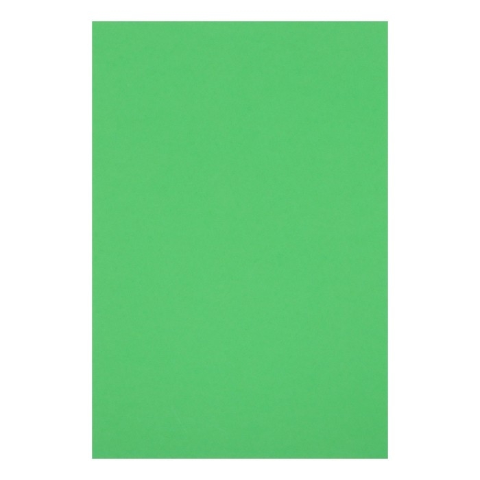 Картон цветной двусторонний А4, тонированный в массе, 10 листов, 180 г/м2, зелёный