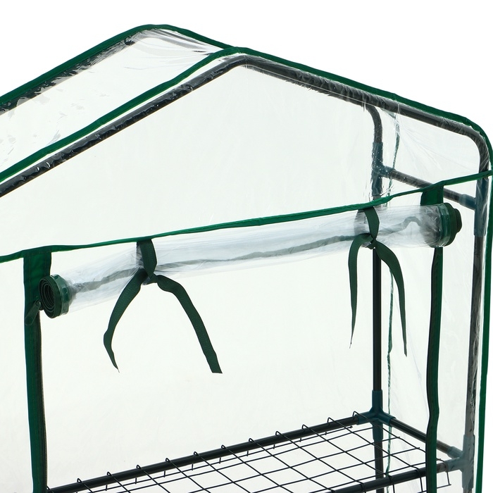 Парник-стеллаж, 2 полки, 93 × 22 × 69 см, металлический каркас d = 12 мм, чехол плёнка 80 мкм, Greengo Парник-стеллаж, 2 полки, 93 × 22 × 69 см, металлический каркас d = 12 мм, чехол плёнка 80 мкм, Greengo