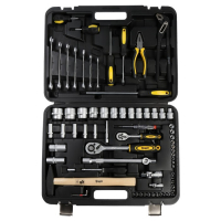 Набор инструментов в кейсе ТУНДРА, автомобильный, CrV, 75 предметов Набор инструментов в кейсе ТУНДРА, автомобильный, CrV, 75 предметов