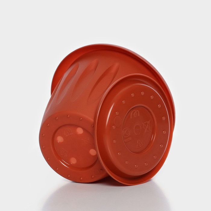 Горшок с поддоном &laquo;Фелиция&raquo;, 400 мл, цвет терракотовый