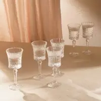 Набор бокалов для вина стеклянный SL Home &laquo;Винтаж&raquo;, 280 мл, 9&times;21 см, цвет прозрачный