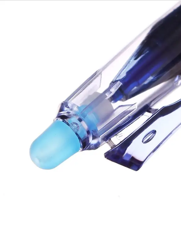 Ручка гелевая автомат СТИРАЕМЫЕ ЧЕРНИЛА, 0,5 мм, стержень синий, резин. держ., корпус Черный   10717