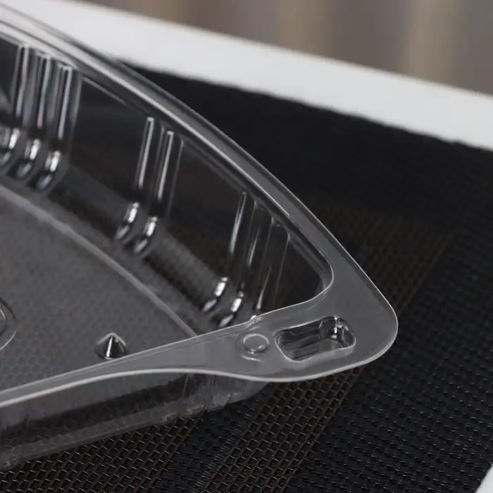 Контейнер для кусочка торта одноразовый, неразьёмная крышка, пластик, 8.5&times;11.5&times;6.5 см, прозрачный