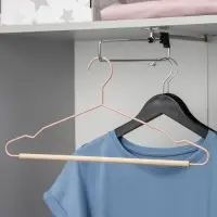 Плечики для одежды SAVANNA Wood, 41,5&times;22,5&times;1 см, цвет розовый