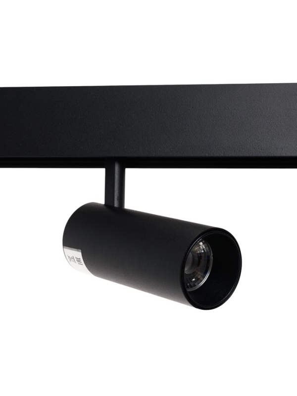 Трековый магнитный светильник, серия "Broad" LTL-061, 12 Вт, 960 Лм, 48В, 3000К, черный