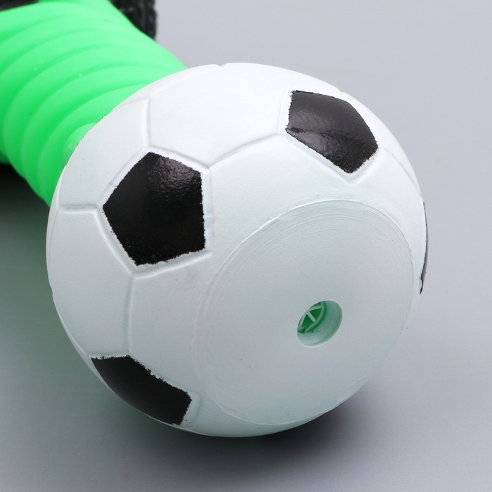 Игрушка пищащая "Гантель большая" для собак, усиленная, 19 см, микс цветов