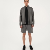 Лонгслив мужской Resport, на молнии, р. 52, цвет серый, базовый, с длинным рукавом