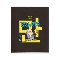 Тетрадь 48 листов в клетку, Calligrata, K-POP, обложка мелованный картон, МИКС