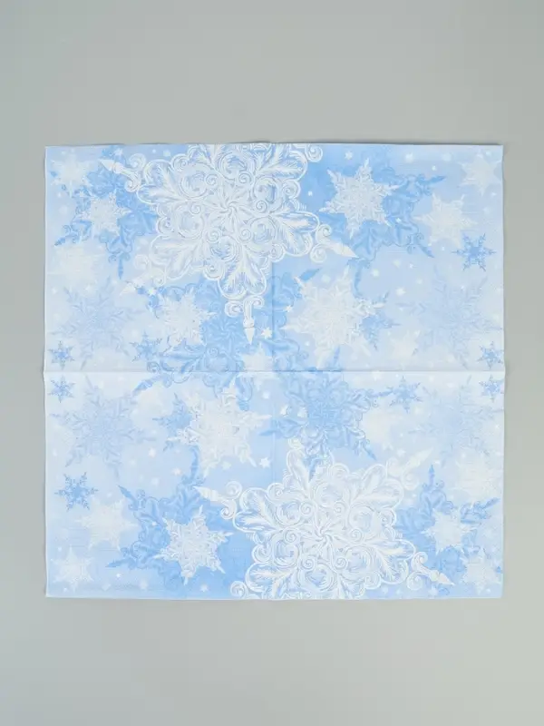 Салфетки бумажные трёхслойные &laquo;Снежный вальс&raquo; 33х33, 20 шт