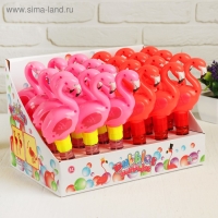 Мыльные пузыри &laquo;Фламинго&raquo; 4&times;8&times;20 см, МИКС