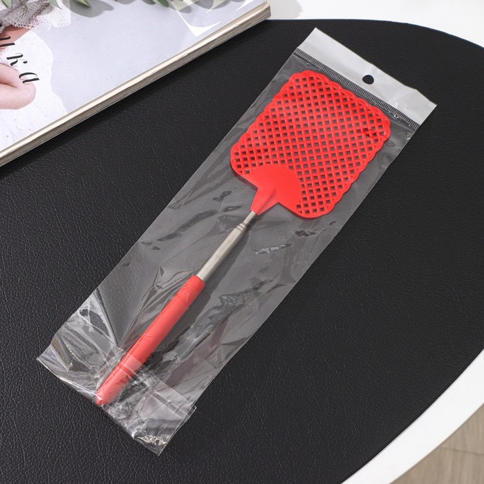 Мухобойка телескопическая, длина 26-70 см, размер рабочей части 8×9,4 см, цвет МИКС Мухобойка телескопическая, длина 26-70 см, размер рабочей части 8×9,4 см, цвет МИКС