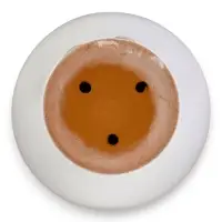 Горшок цветочный с поддоном 2,5 л, d18/h16 см капучино керамика, "Туман" (М)