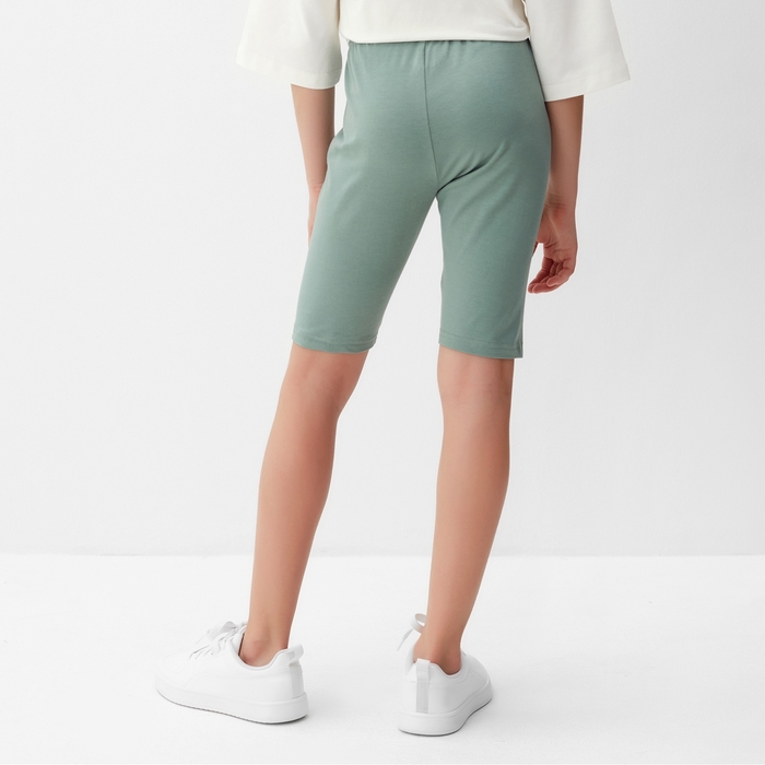 Велосипедки для девочки MINAKU, цвет оливковый, рост 152