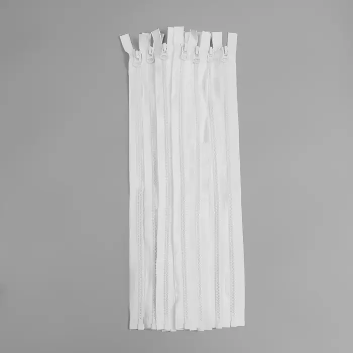 Молния &laquo;Трактор&raquo;, №7, разъёмная, замок автомат, 50 см, цвет белый, цена за 1 штуку