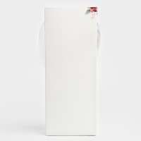 Пакет-переноска для цветов с пластиковым окном, &laquo;Только для тебя&raquo;, белая, 30 х 12 х 8 см