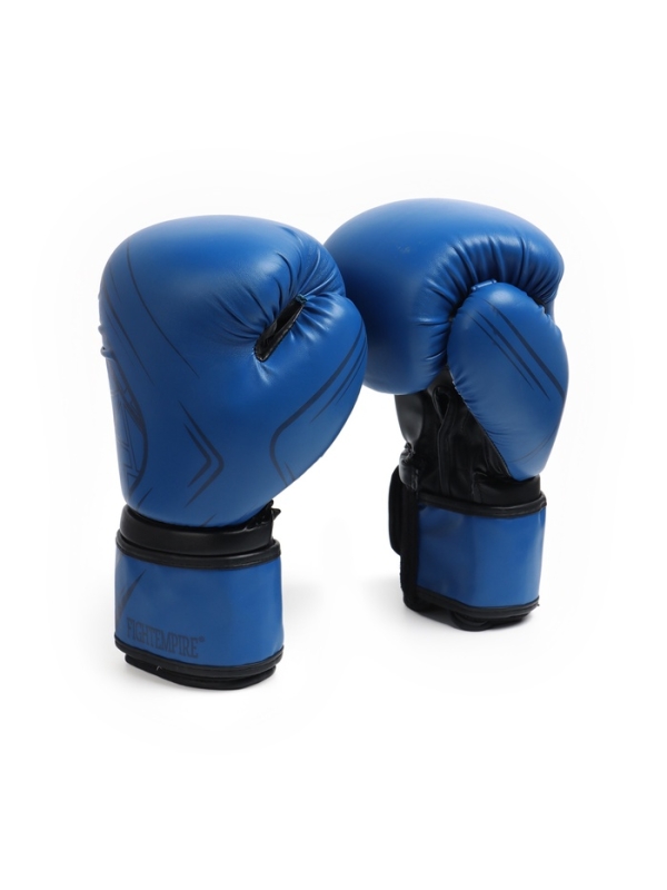 Боксерские перчатки FIGHT EMPIRE, B8102, синие, размер 12 oz