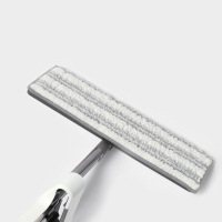 Швабра с отжимом, противоударная, со сгоном, стальная ручка, 2 проф. насадки 36х11х130 см