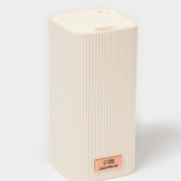 Подставка для ножей Доляна &laquo;Loft&raquo;, 11&times;11&times;22 см, пластик, бежевый