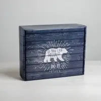 Коробка подарочная складная, упаковка, &laquo;Ящик&raquo;, 27 х 21 х 9 см