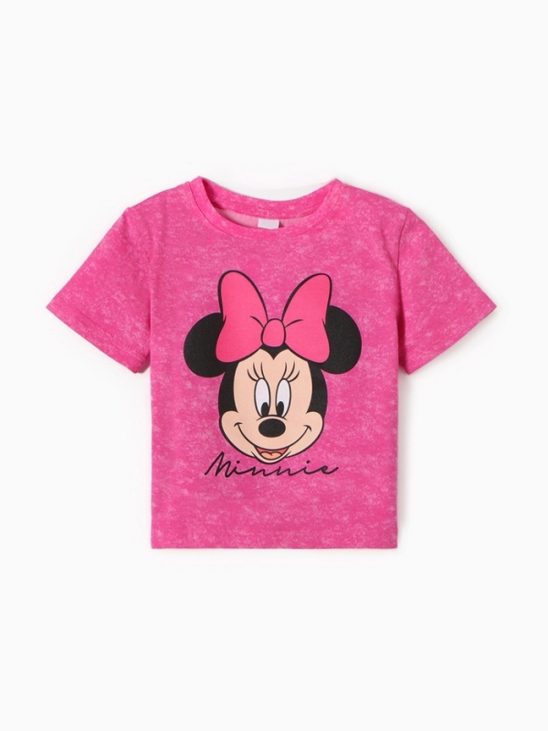 Футболка Minnie, Минни Маус, рост 86-92, розовый
