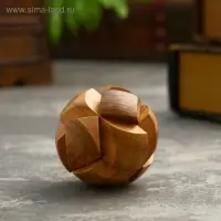 Головоломка из дерева &laquo;Шарик&raquo;, 6 частей, 6&times;6&times;6 см