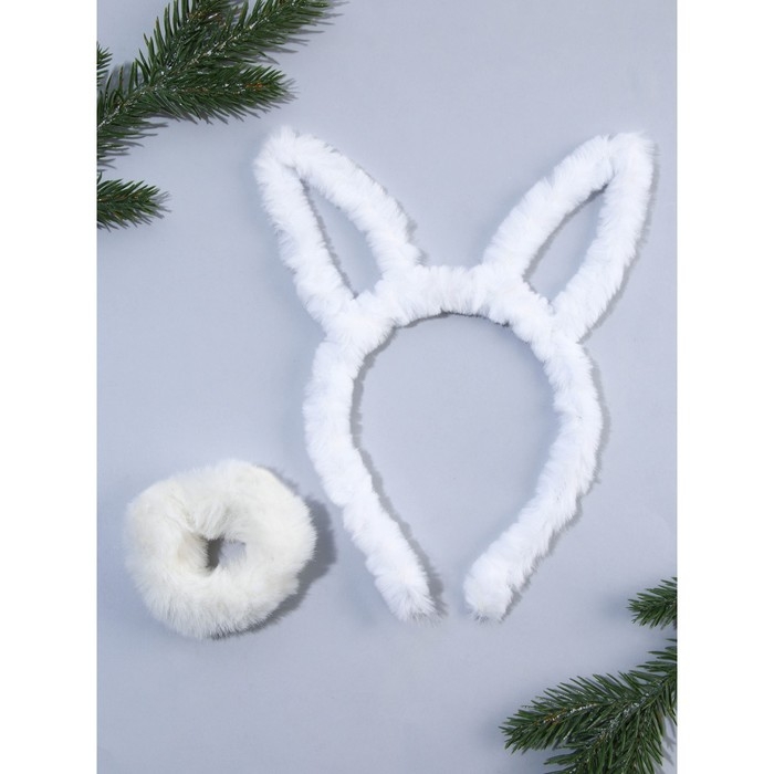 Набор ободок и резинка,  17 х 20 см