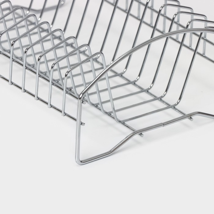 Сушилка для посуды Доляна, 28,5&times;20&times;10 см, хромированная