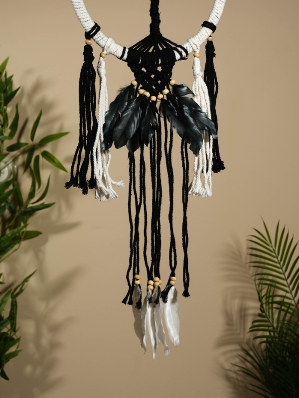 Ловец снов "Тёмное дерево" 22х60 см.