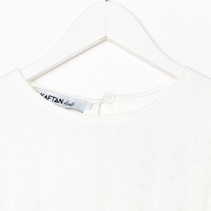 Платье для девочки KAFTAN, размер 32 (110-116 см), белый