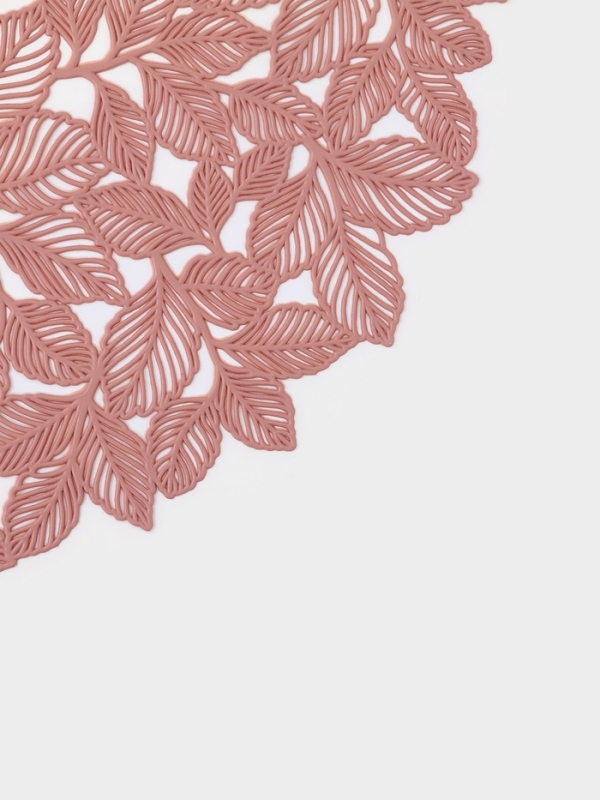 Салфетка сервировочная на стол Доляна &laquo;Эльзас&raquo;, d=38 см, пыльная роза