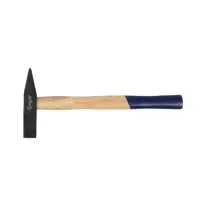 Молоток сварщика ТУНДРА, двухсторонний плоский боек, деревянная рукоятка из бука, 500 г