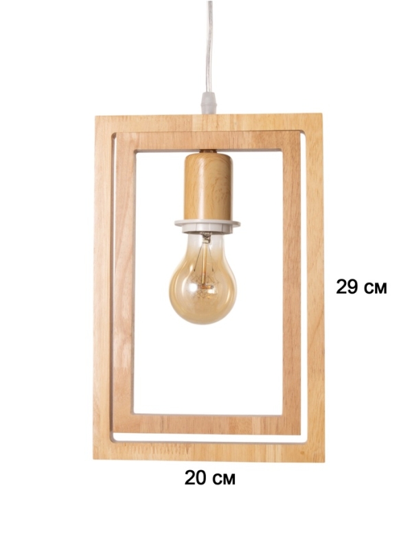 Светильник BayerLux ЭКО "Кира" 1х40Вт Е27 коричневый 20х20х100см