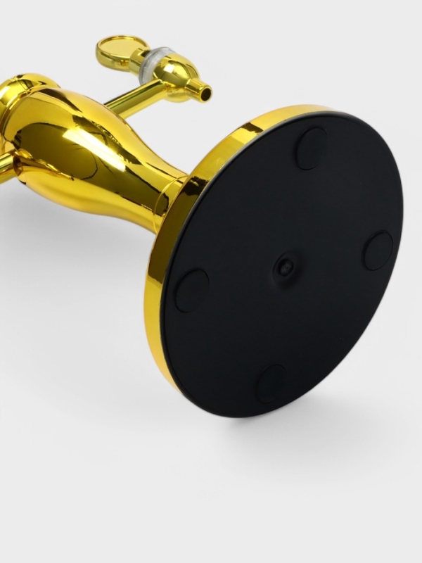 Башня пивная VaviloneDouble, 3 л, ёмкость для льда, подсветка, пластик, золотистая